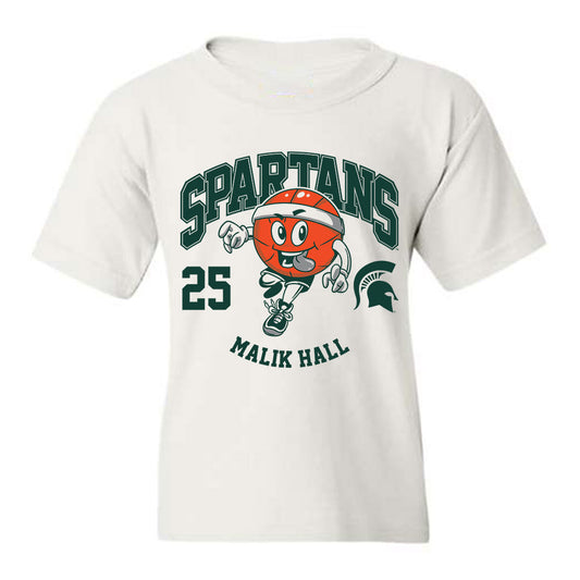 Michigan State - NCAA Men's Basketball : Malik Hall - Youth T-Shirt Fashion Shersey