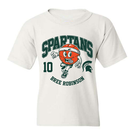 Michigan State - NCAA Women's Basketball : Bree Robinson - Youth T-Shirt Fashion Shersey