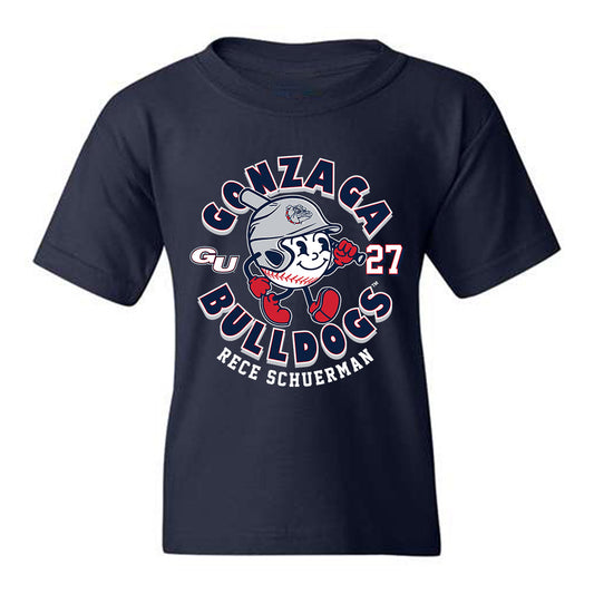 Gonzaga - NCAA Baseball : Rece Schuerman - Youth T-Shirt Fashion Shersey