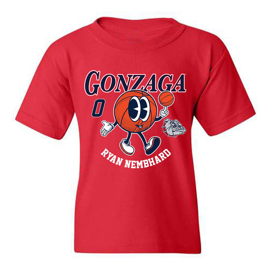 Gonzaga - NCAA Men's Basketball : Ryan Nembhard - Youth T-Shirt Fashion Shersey