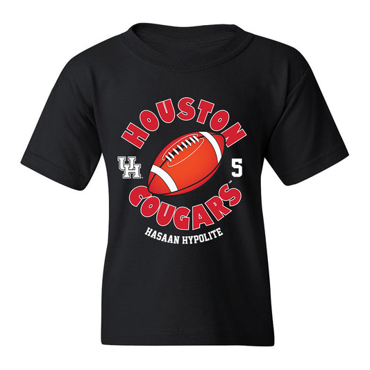 Houston - NCAA Football : Hasaan Hypolite - Red Fashion Shersey Youth T-Shirt