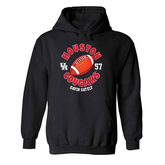 Houston - NCAA Football : Gavin Gately - Red Fashion Shersey Hooded Sweatshirt
