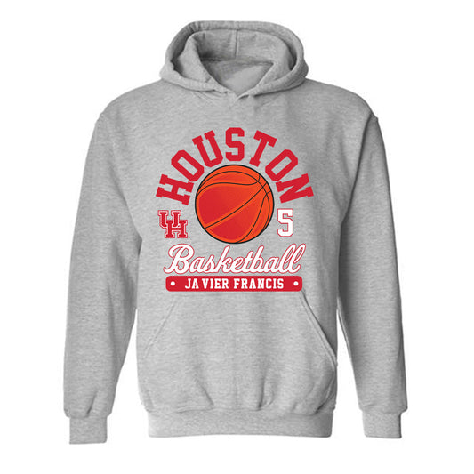 Houston - NCAA Men's Basketball : Ja'Vier Francis - Hooded Sweatshirt Fashion Shersey