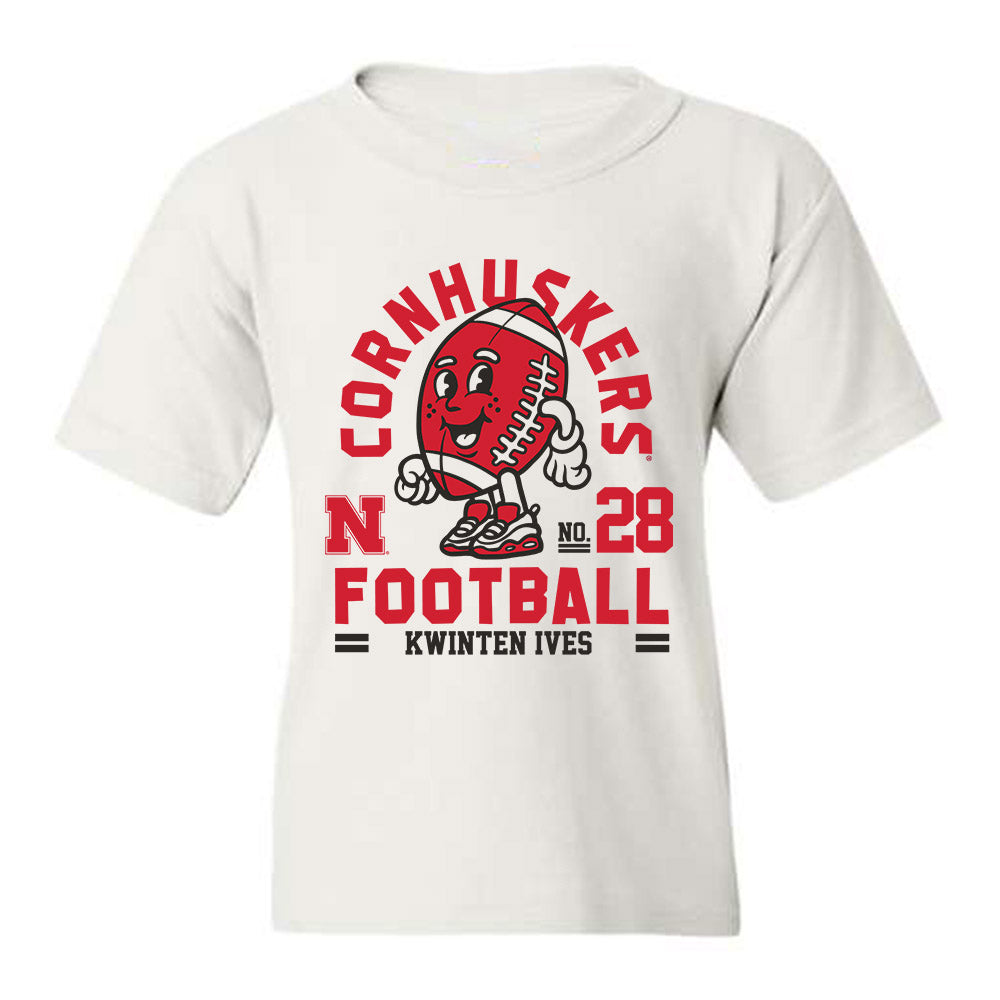 Nebraska - NCAA Football : Kwinten Ives - Youth T-Shirt