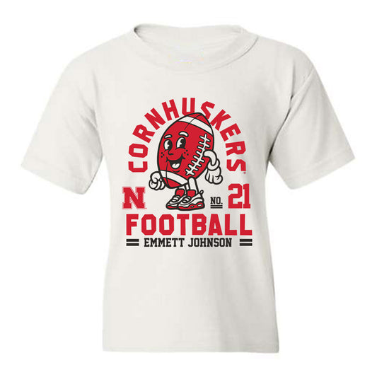 Nebraska - NCAA Football : Emmett Johnson Fashion Shersey Youth T-Shirt