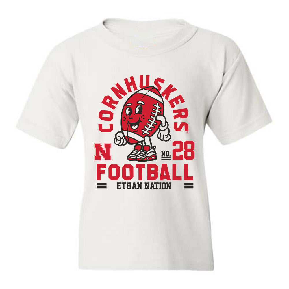 Nebraska - NCAA Football : Ethan Nation - Youth T-Shirt