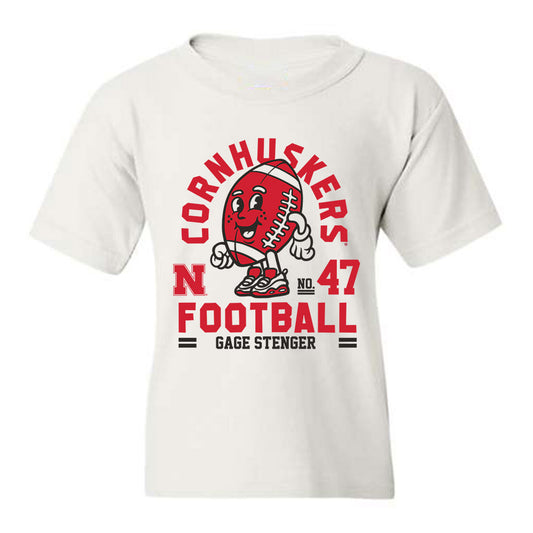 Nebraska - NCAA Football : Gage Stenger Fashion Shersey Youth T-Shirt