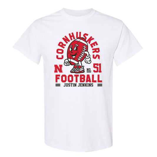 Nebraska - NCAA Football : Justin Jenkins Fashion Shersey Short Sleeve T-Shirt