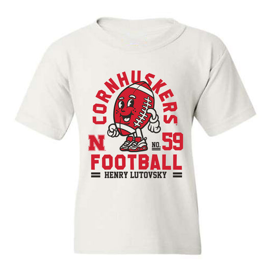 Nebraska - NCAA Football : Henry Lutovsky Fashion Shersey Youth T-Shirt