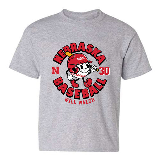 Nebraska - NCAA Baseball : Will Walsh - Youth T-Shirt Fashion Shersey