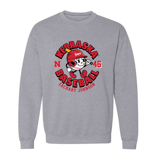Nebraska - NCAA Baseball : Zachary Johnson - Crewneck Sweatshirt Fashion Shersey