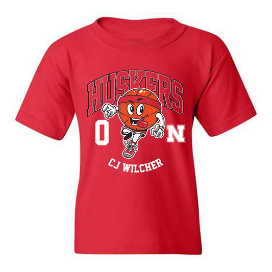 Nebraska - NCAA Men's Basketball : CJ Wilcher Fashion Shersey Youth T-Shirt
