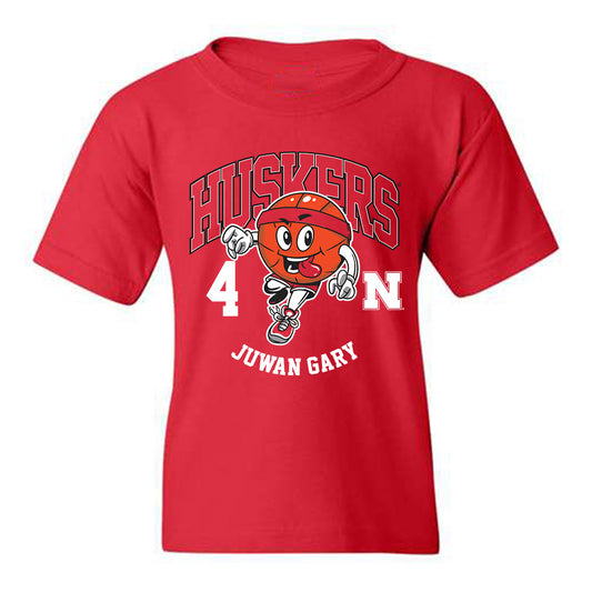 Nebraska - NCAA Men's Basketball : Juwan Gary Fashion Shersey Youth T-Shirt