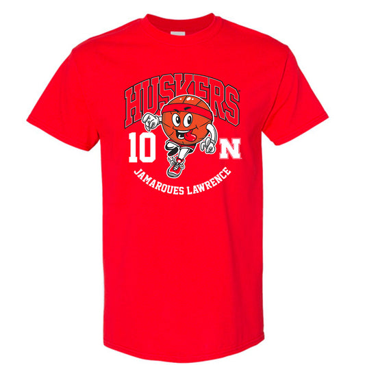 Nebraska - NCAA Men's Basketball : Jamarques Lawrence Fashion Shersey Short Sleeve T-Shirt
