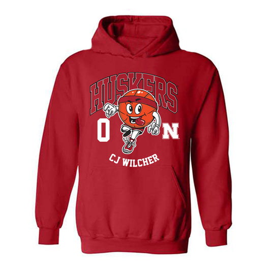 Nebraska - NCAA Men's Basketball : CJ Wilcher - Hooded Sweatshirt Fashion Shersey