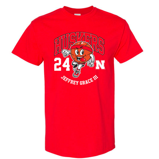 Nebraska - NCAA Men's Basketball : Jeffrey Grace III Fashion Shersey Short Sleeve T-Shirt