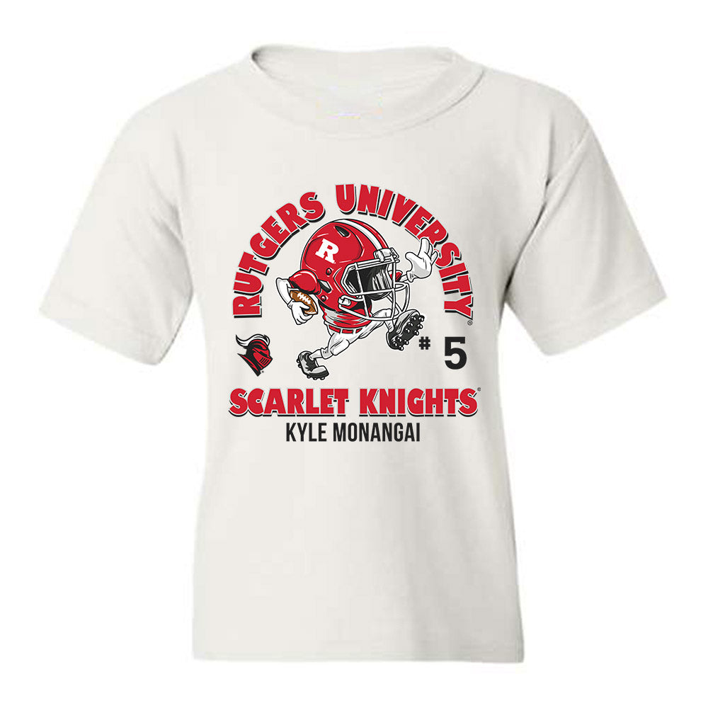 Rutgers - NCAA Football : Kyle Monangai - Fashion Shersey Youth T-Shirt