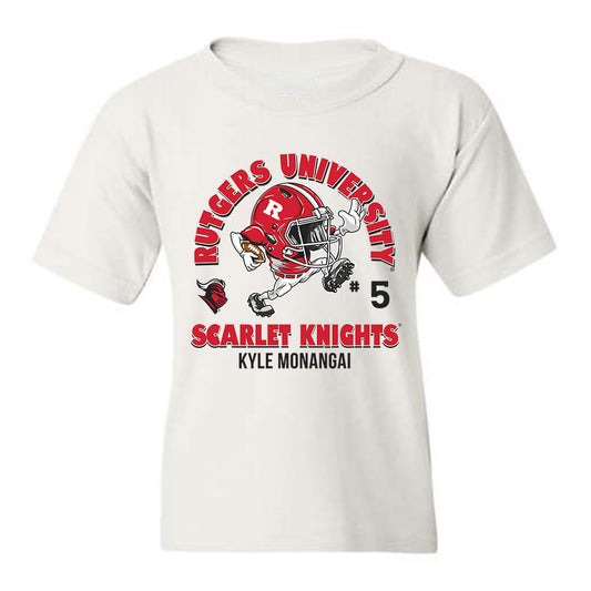 Rutgers - NCAA Football : Kyle Monangai - Fashion Shersey Youth T-Shirt