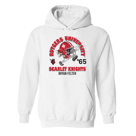 Rutgers - NCAA Football : Bryan Felter - Fashion Shersey Hooded Sweatshirt