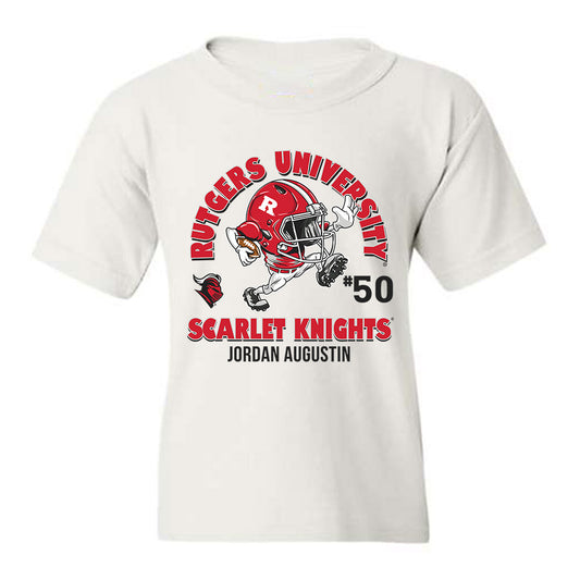 Rutgers - NCAA Football : Jordan Augustin - Fashion Shersey Youth T-Shirt