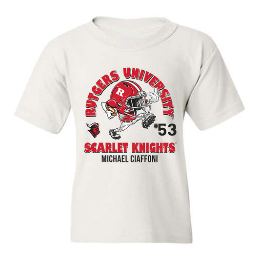 Rutgers - NCAA Football : Michael Ciaffoni - Fashion Shersey Youth T-Shirt