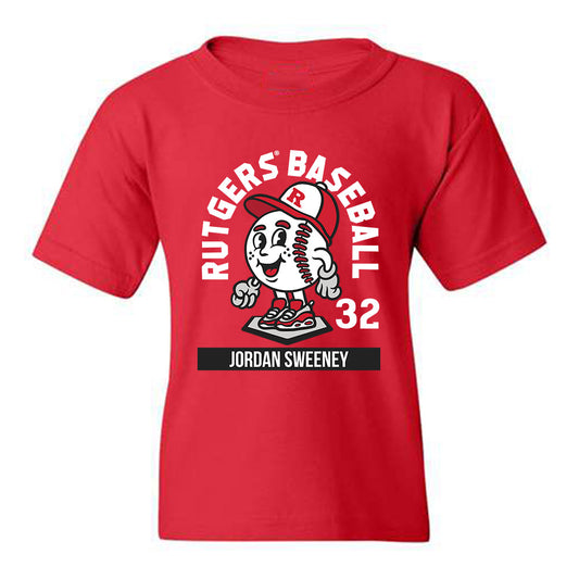 Rutgers - NCAA Baseball : Jordan Sweeney - Youth T-Shirt Fashion Shersey