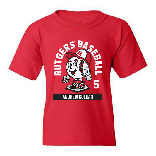 Rutgers - NCAA Baseball : Andrew Goldan Fashion Shersey Youth T-Shirt