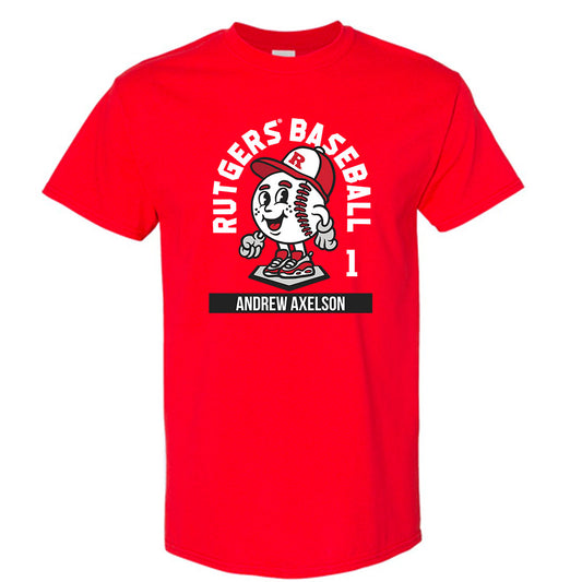 Rutgers - NCAA Baseball : Andrew Axelson Fashion Shersey Short Sleeve T-Shirt