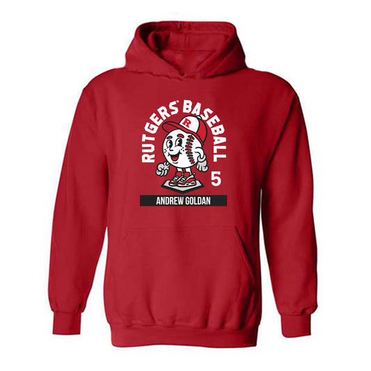 Rutgers - NCAA Baseball : Andrew Goldan Fashion Shersey Hooded Sweatshirt