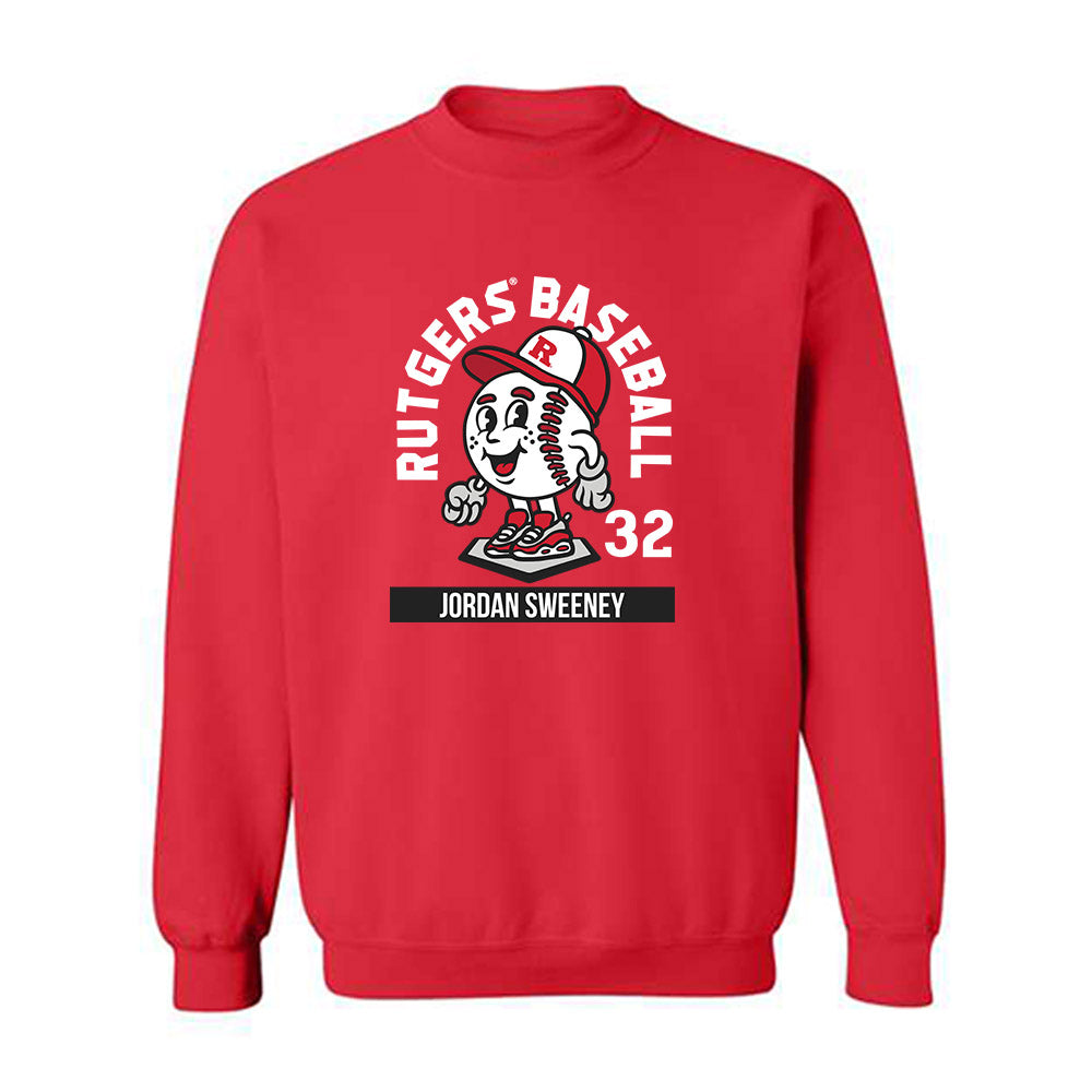 Rutgers - NCAA Baseball : Jordan Sweeney - Crewneck Sweatshirt Fashion Shersey
