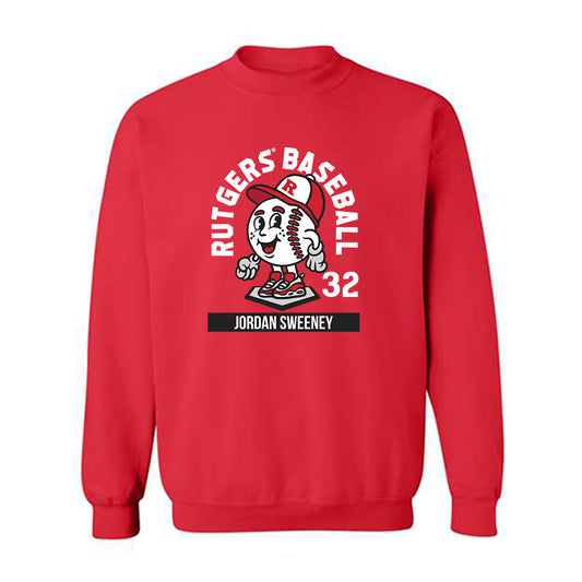 Rutgers - NCAA Baseball : Jordan Sweeney - Crewneck Sweatshirt Fashion Shersey