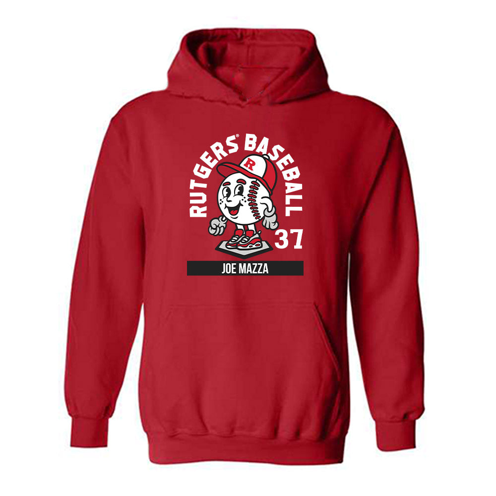 Rutgers - NCAA Baseball : Joe Mazza - Hooded Sweatshirt Fashion Shersey