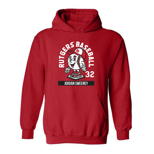 Rutgers - NCAA Baseball : Jordan Sweeney - Hooded Sweatshirt Fashion Shersey