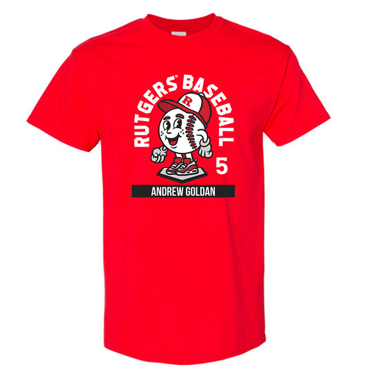Rutgers - NCAA Baseball : Andrew Goldan Fashion Shersey Short Sleeve T-Shirt
