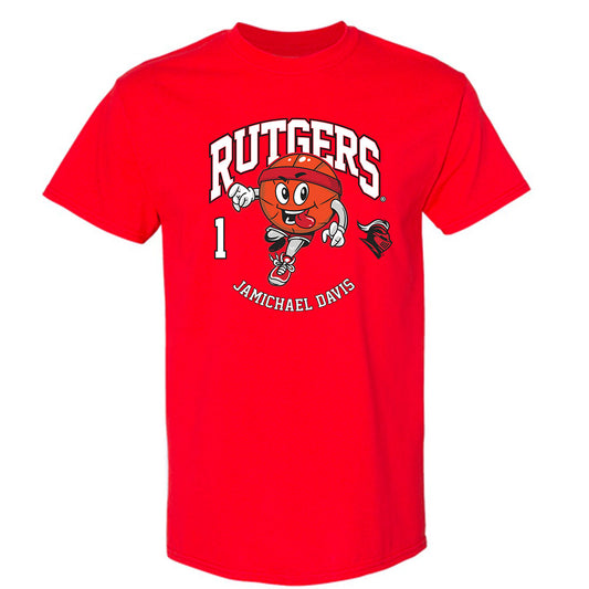 Rutgers - NCAA Men's Basketball : JaMichael Davis - T-Shirt Fashion Shersey
