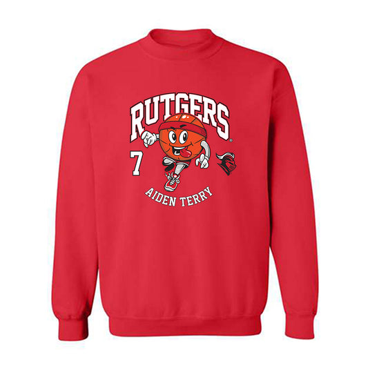 Rutgers - NCAA Men's Basketball : Aiden Terry - Crewneck Sweatshirt Fashion Shersey