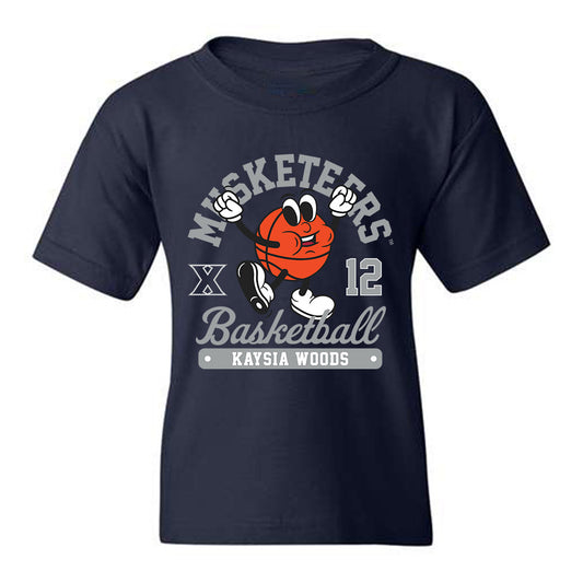 Xavier - NCAA Women's Basketball : Kaysia Woods - Youth T-Shirt Fashion Shersey