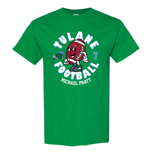 Tulane - NCAA Football : Michael Pratt - Green Fashion Shersey Short Sleeve T-Shirt