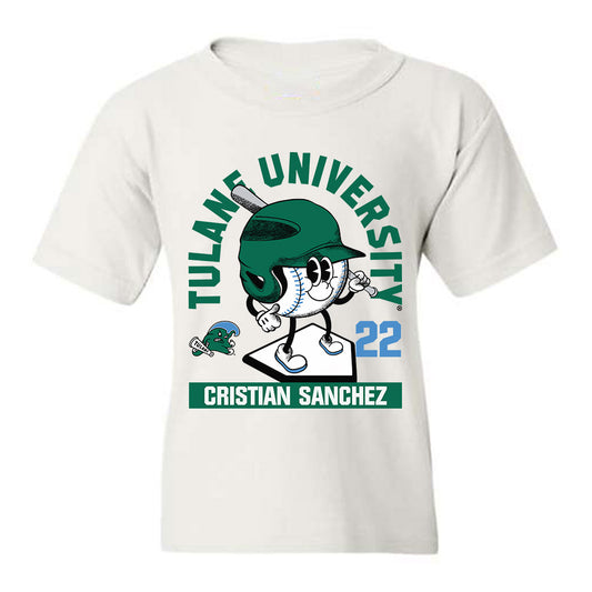 Tulane - NCAA Baseball : Cristian Sanchez - Youth T-Shirt Fashion Shersey