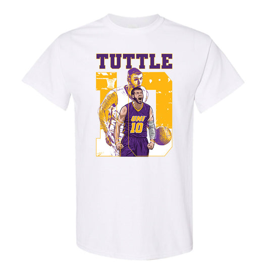 Northern Iowa - NCAA Men's Basketball : Seth Tuttle Illustration Short Sleeve T-Shirt
