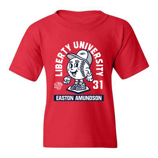 Liberty - NCAA Baseball : Easton Amundson - Youth T-Shirt Fashion Shersey