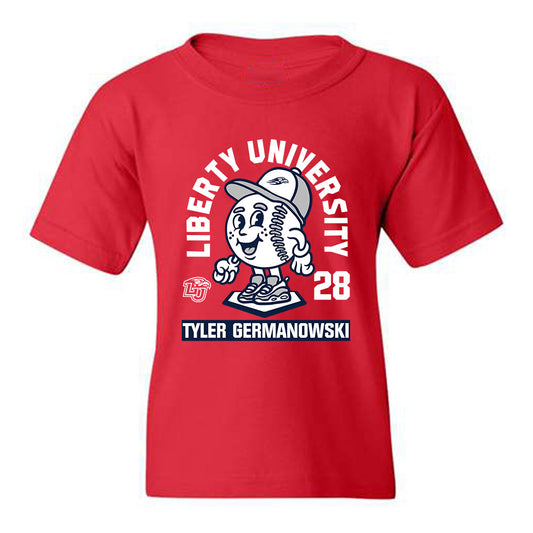 Liberty - NCAA Baseball : Tyler Germanowski - Youth T-Shirt Fashion Shersey