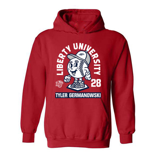 Liberty - NCAA Baseball : Tyler Germanowski - Hooded Sweatshirt Fashion Shersey