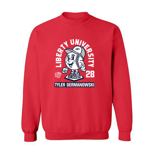 Liberty - NCAA Baseball : Tyler Germanowski - Crewneck Sweatshirt Fashion Shersey