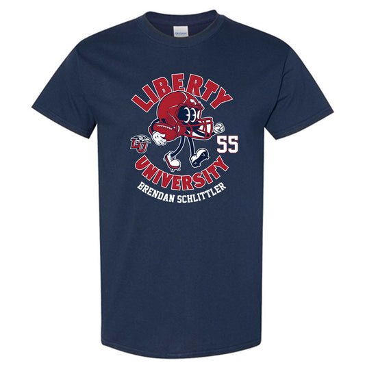 Liberty - NCAA Football : Brendan Schlittler Fashion Shersey Short Sleeve T-Shirt