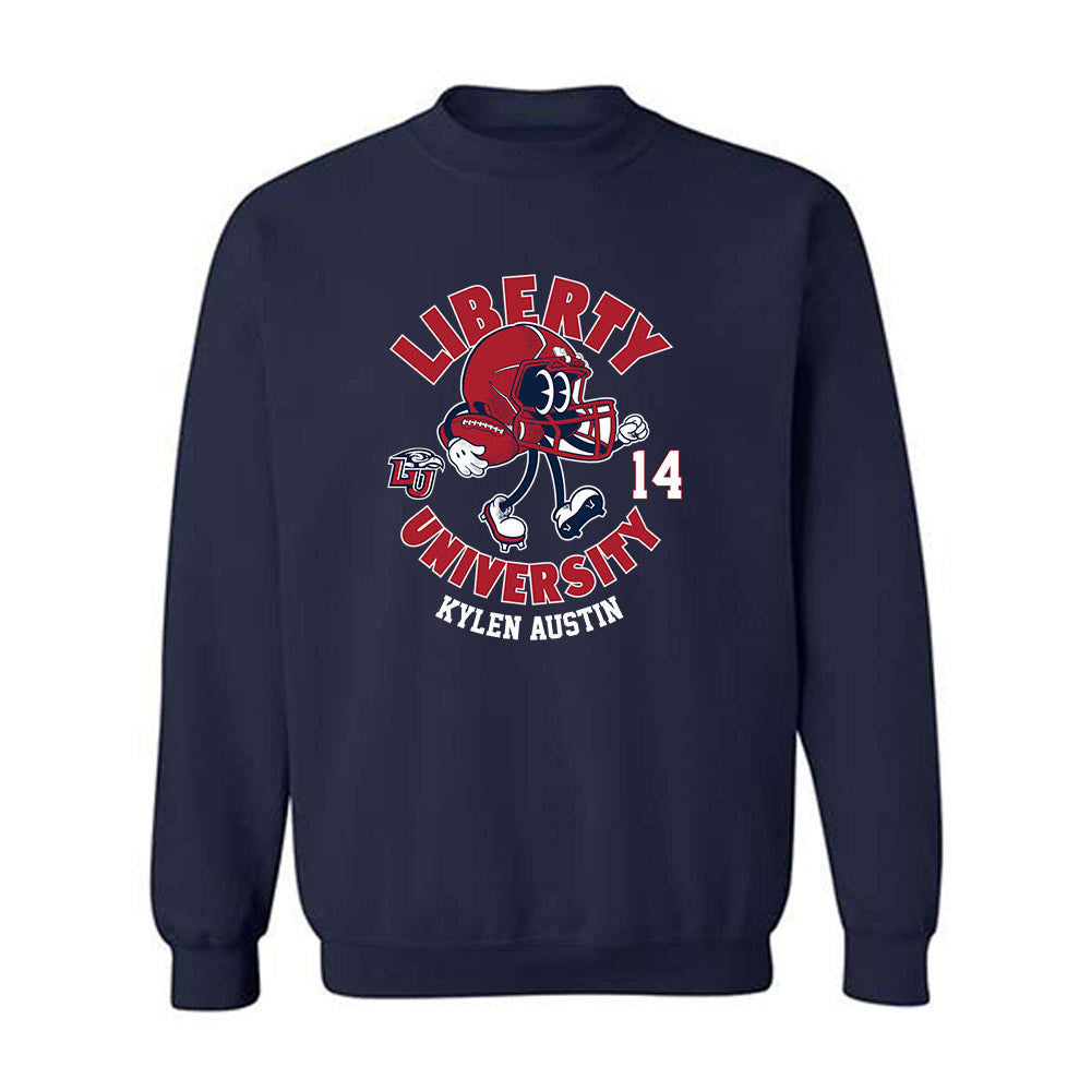 Liberty - NCAA Football : Kylen Austin Fashion Shersey Sweatshirt