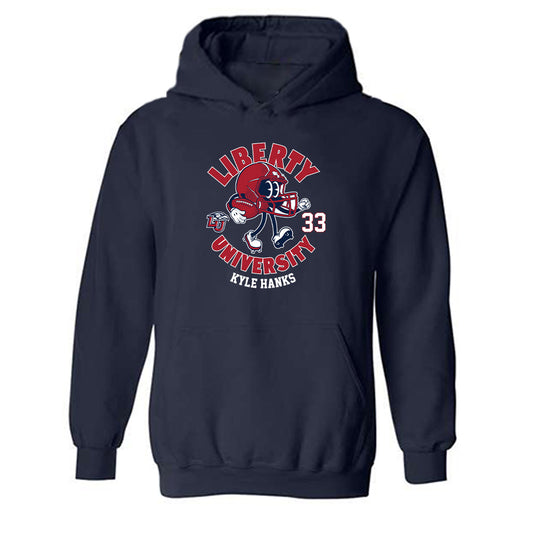Liberty - NCAA Football : Kyle Hanks Fashion Shersey Hooded Sweatshirt