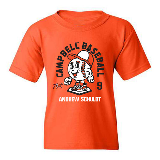 Campbell - NCAA Baseball : Andrew Schuldt - Youth T-Shirt Fashion Shersey