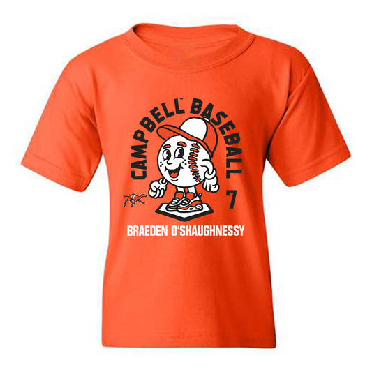 Campbell - NCAA Baseball : Braeden O'Shaughnessy - Youth T-Shirt Fashion Shersey