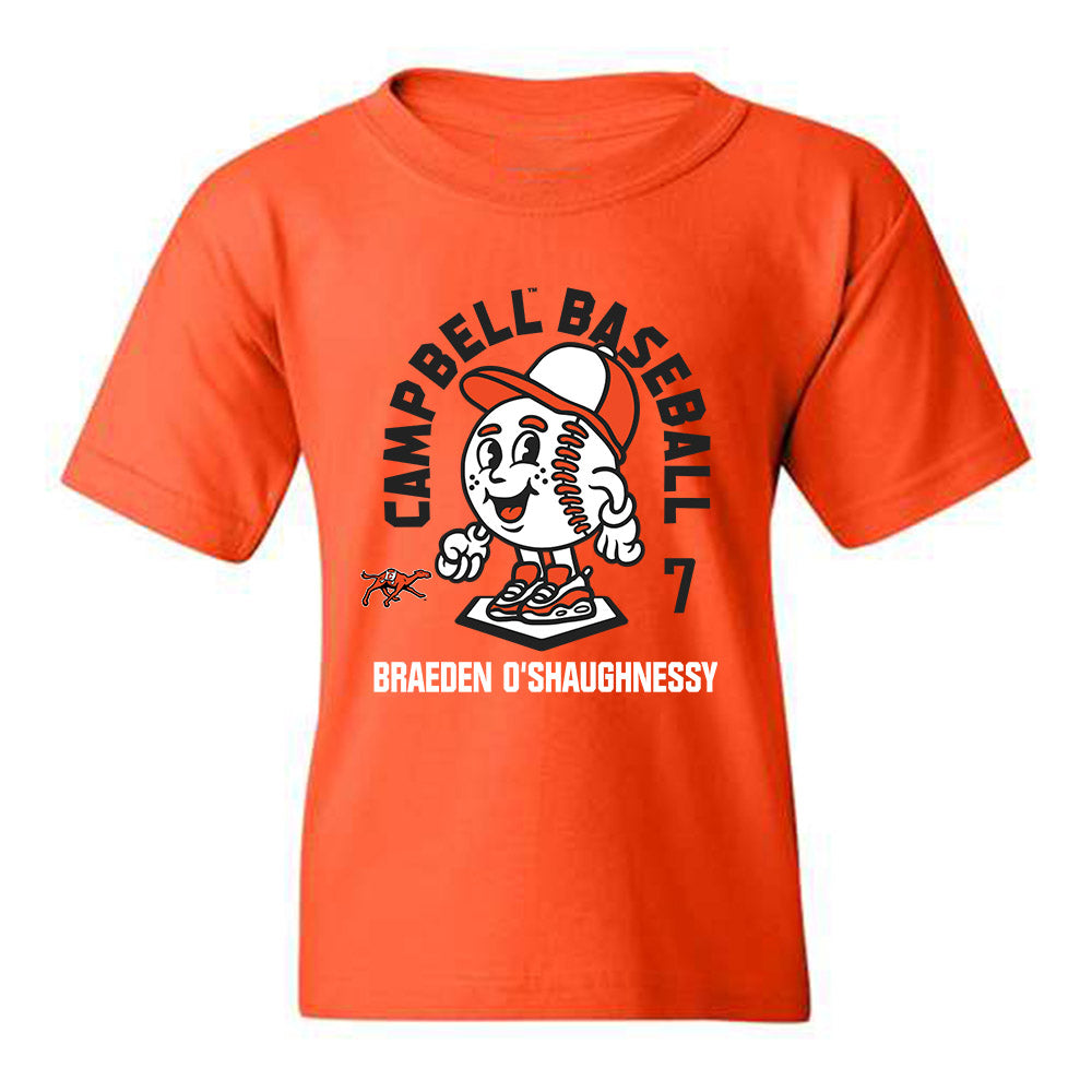 Campbell - NCAA Baseball : Braeden O'Shaughnessy - Youth T-Shirt Fashion Shersey
